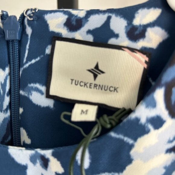 NWT Tuckernuck Indigo Floral Horizon Feather Jamison Dress. Sz. Medium - Picture 5 of 7